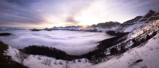 Panorama depuis le refuge de la Soldanelle